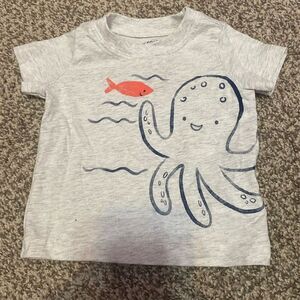 Carter's Child of Mine Baby Boys Octopus T-Shirt 0-3 Months